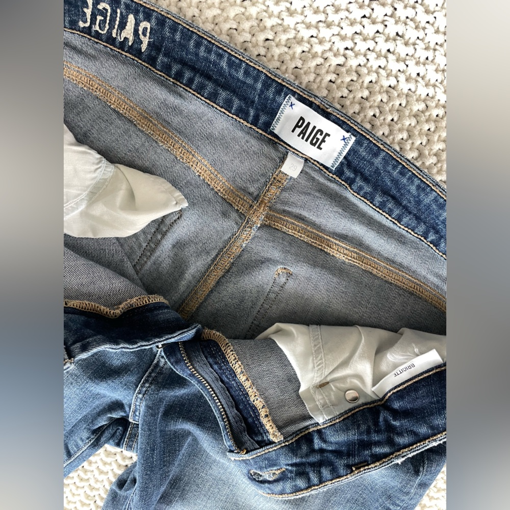 PAIGE Brigitte 29 Women's Light Blue Slim Boyfriend Jeans Luxury Denim - Picture 7 of 8